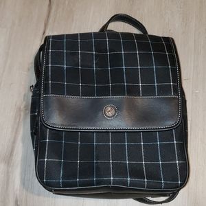 Liz claiborne plaid mini backpack